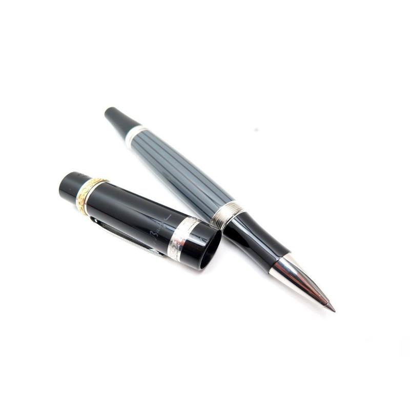 RollerballMontblancRollerball Montblanc Edition Honore De Balzac Black Resin