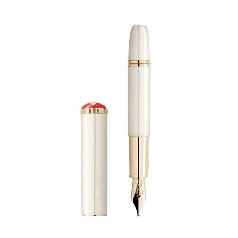 Stylo plumeMontblancStylo plume (F) couleur ivoire Montblanc Heritage Rouge et Noir « Baby » Édition Spéciale