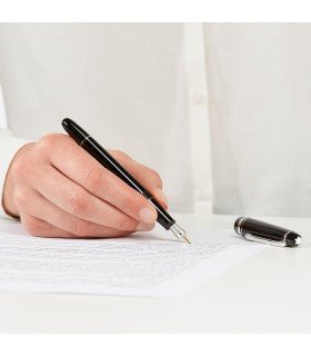 Stylo plumeMontblancStylo plume Montblanc Meisterstück Classique Platiné Noir